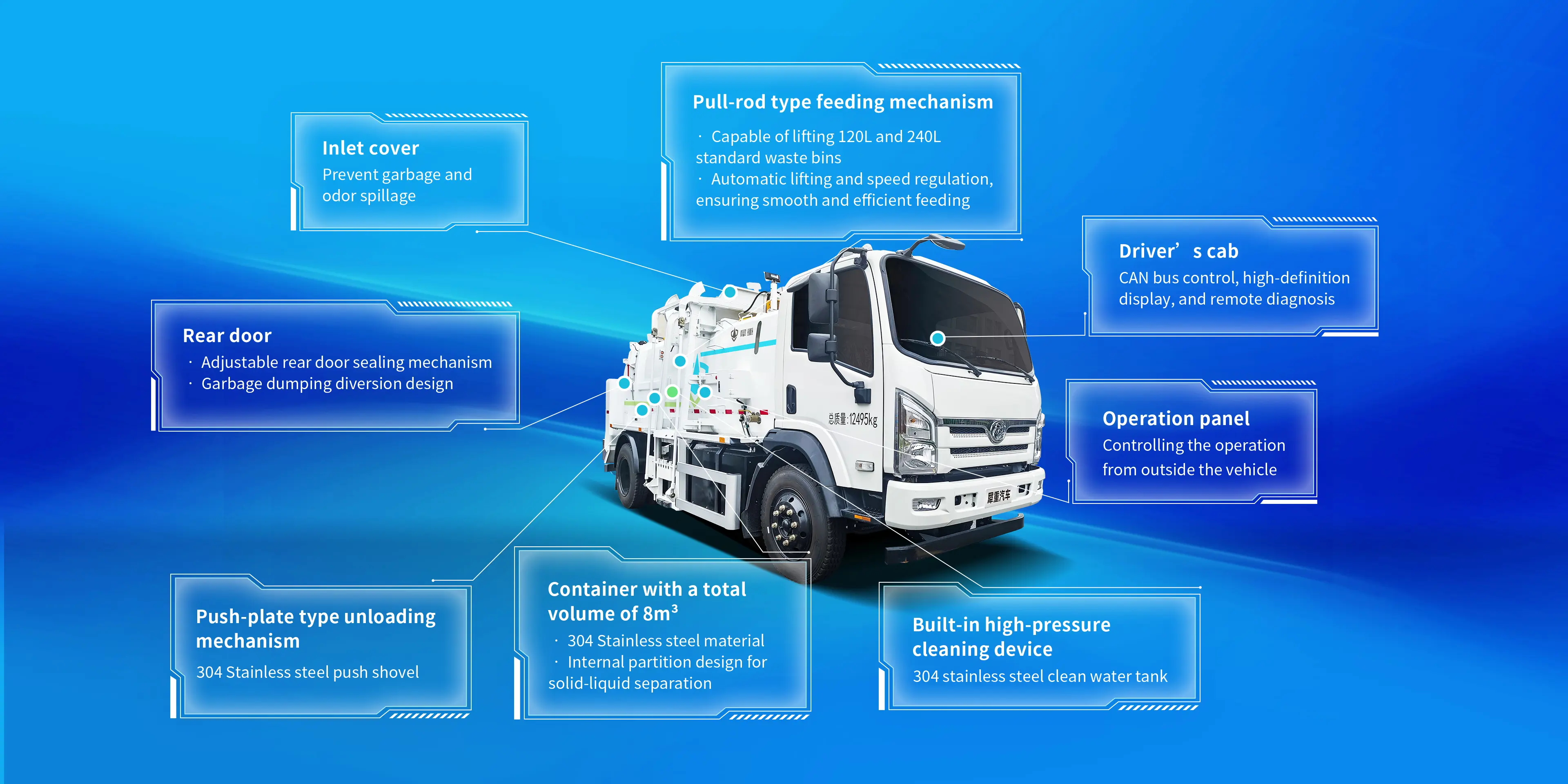 12T Kitchen Waste Truck
